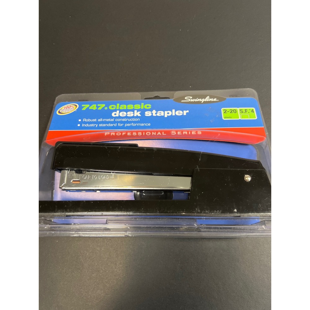 Swingline 747 Classic‎ Desk Stapler Black All Metal Professional Series -- New